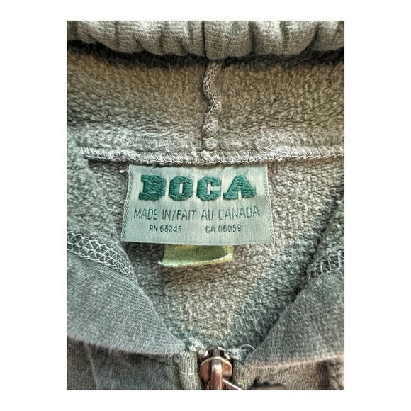 BOCA Hoodie Vest Sleeveless Vintage 1990s - Size Medium/ Large - Picture 3 of 8